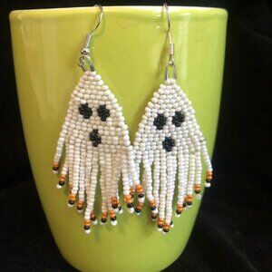 Ghost earrings handmade brand new